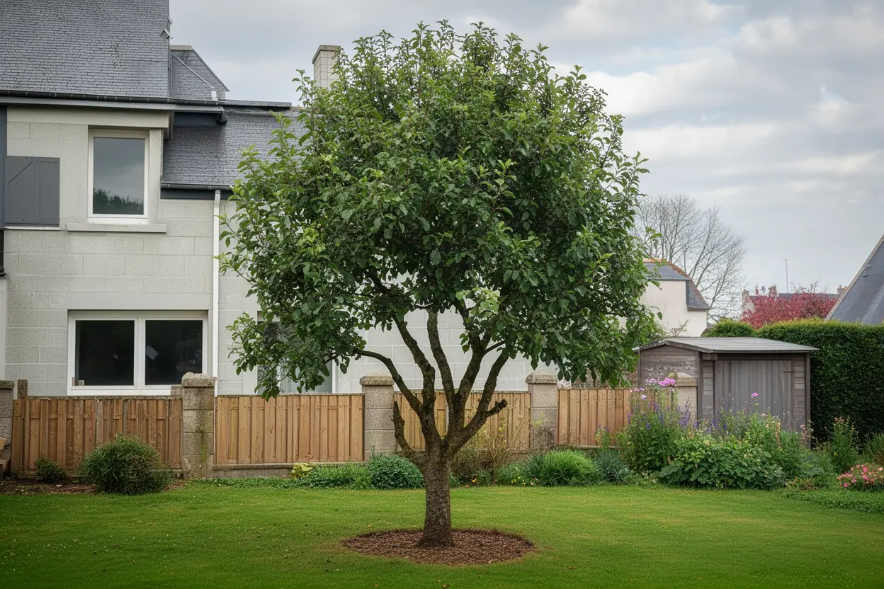 Arbre éclairci après élagage à Cherbourg-en-Cotentin