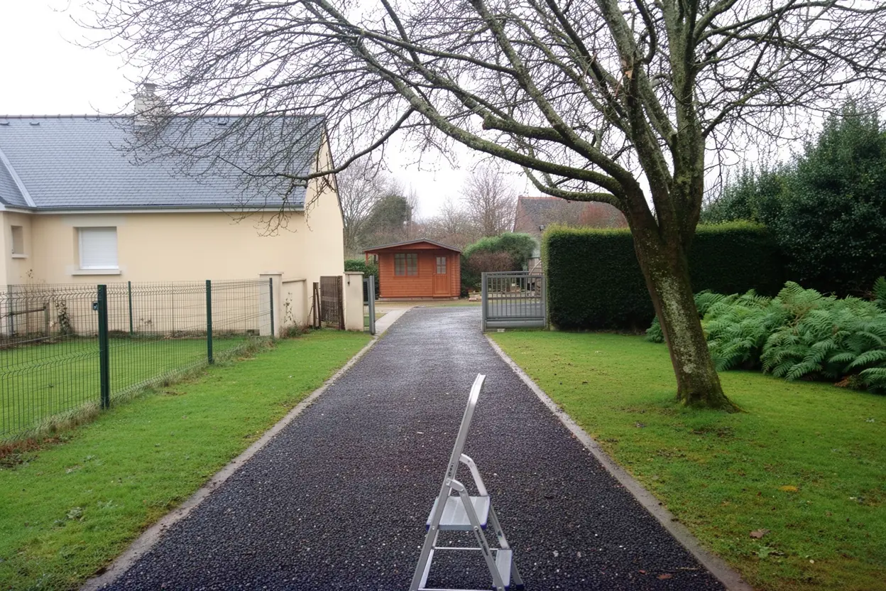 Passage sécurisé après intervention d'élagage à Martinvast